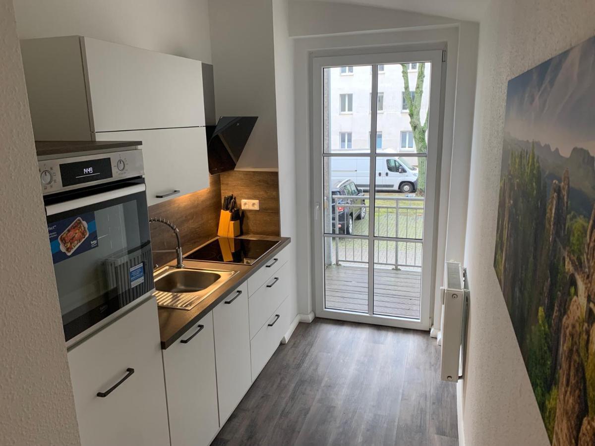 40 Qm Appartment Parkplatz, Balkon,Netflix, Prime 开姆尼茨 外观 照片