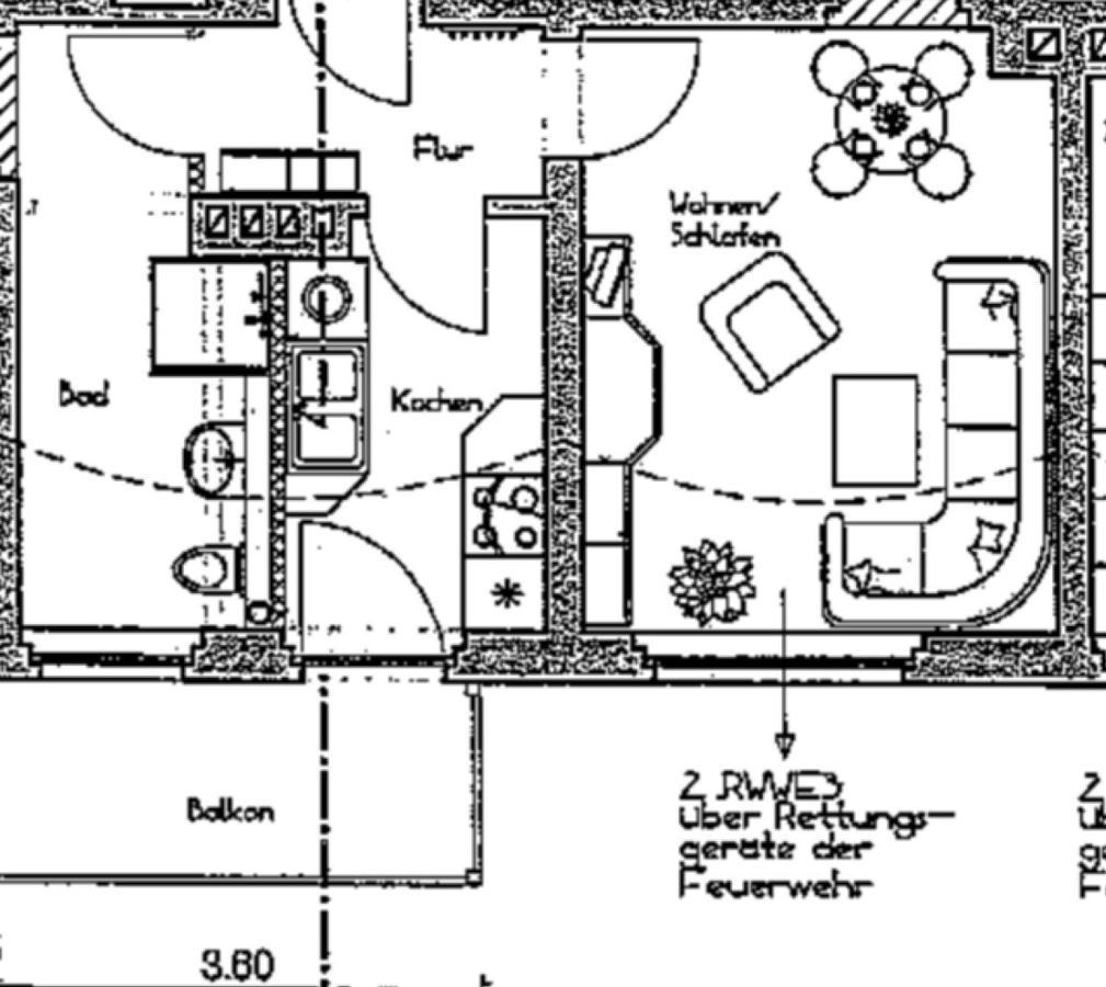 40 Qm Appartment Parkplatz, Balkon,Netflix, Prime 开姆尼茨 外观 照片